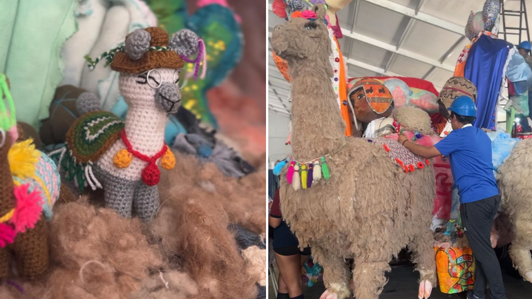 FNE 2024: La carroza que está tejida a crochet