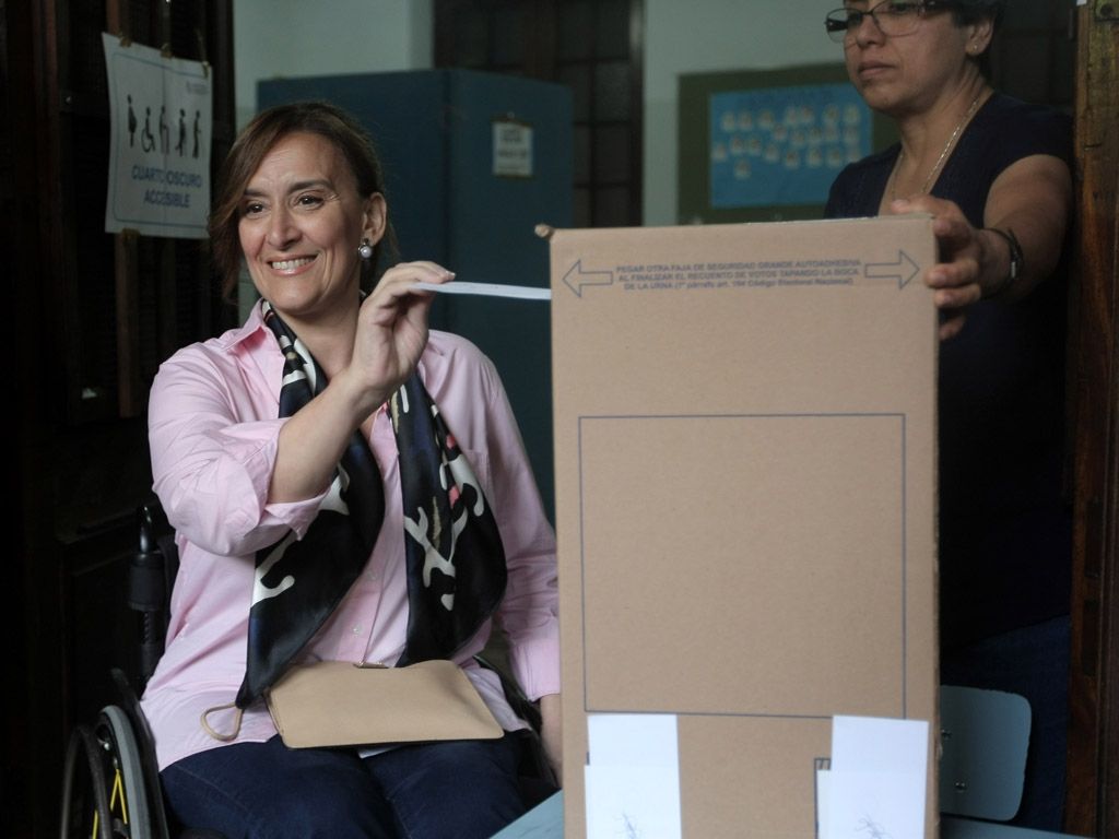 Votó Gabriela Michetti