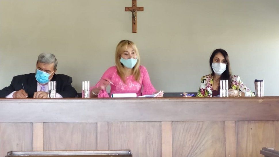 Los jueces del Tribunal en lo Criminal Nº 3 de Jujuy.&nbsp;