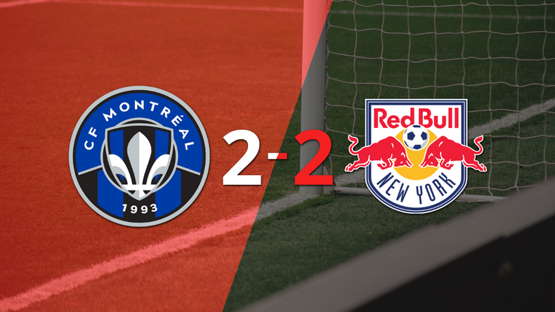 Empate a 2 entre CF Montréal y New York Red Bulls