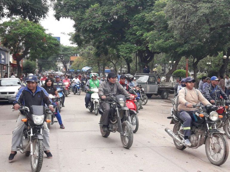 Marcha de trabajadores de La Esperanza