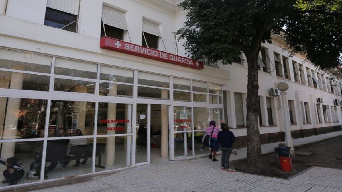 Guardia del hospital Pablo Soria.