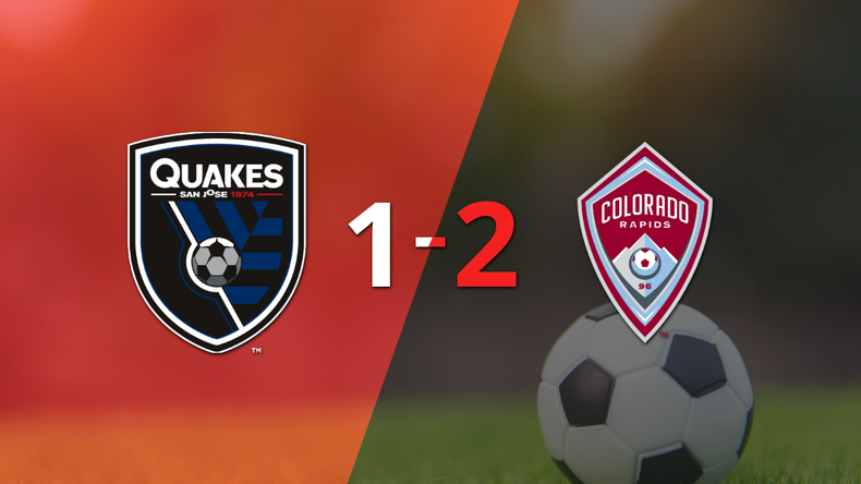 San José Earthquakes no logró superar la firmeza de Colorado Rapids y cayó 2 a 1