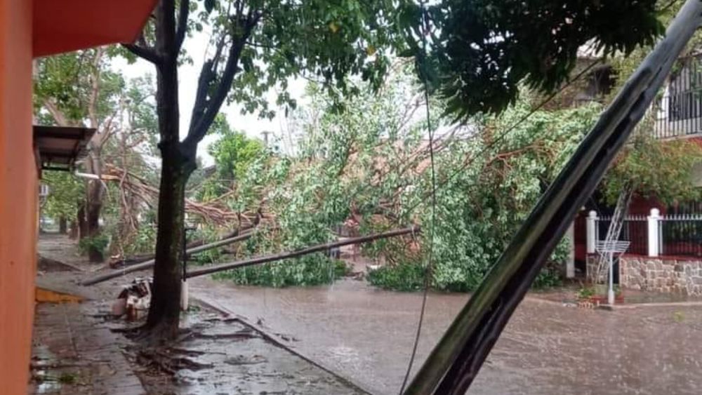 Feroz temporal de viento, lluvia y granizo golpeó Libertador