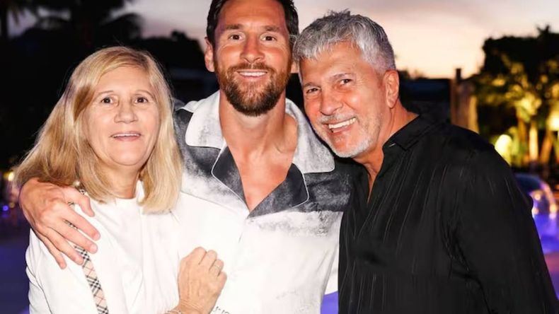 Lionel Messi y su familia
