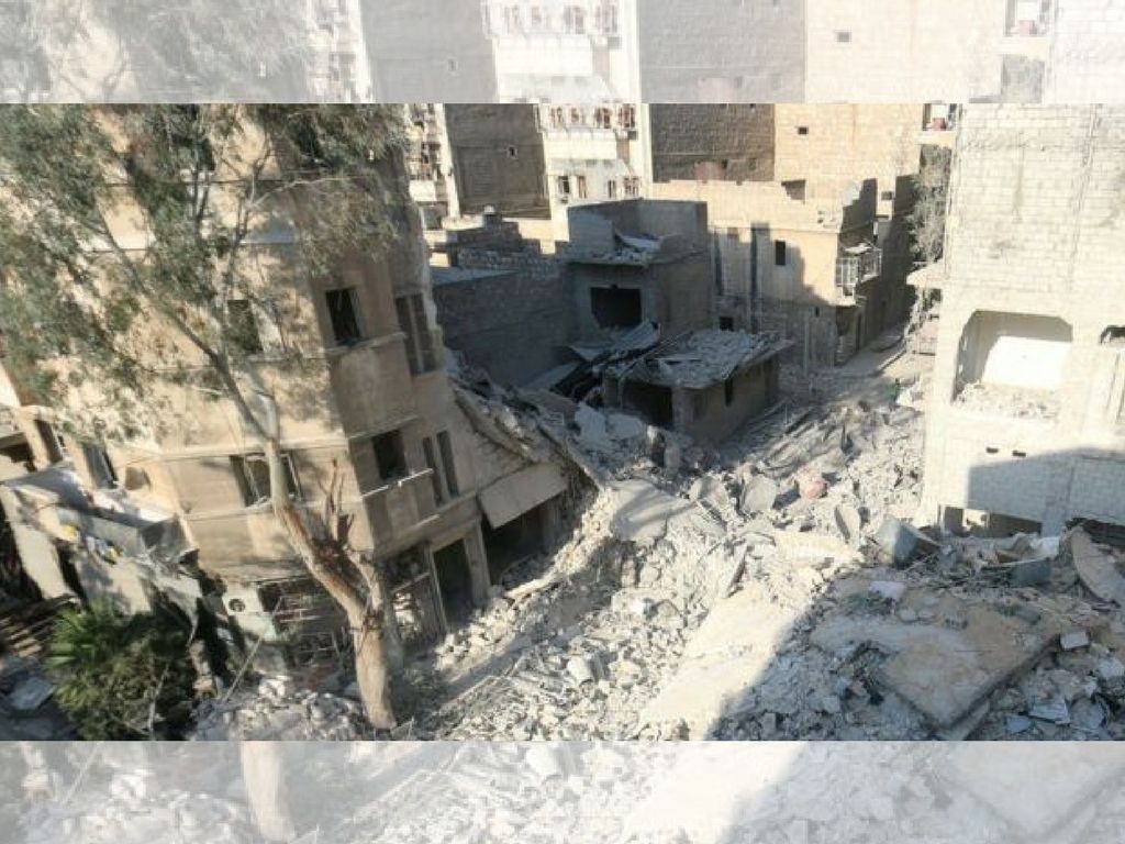 La antigua casa de Omran Daqneesh
