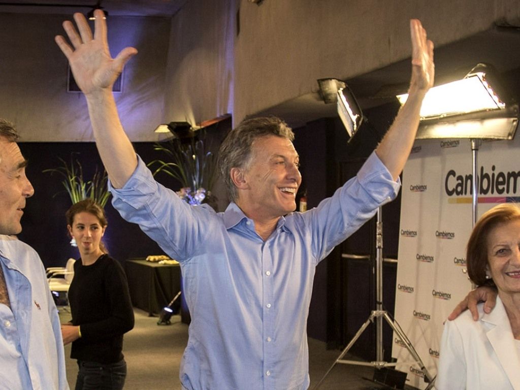 Macri festejó en el bunker