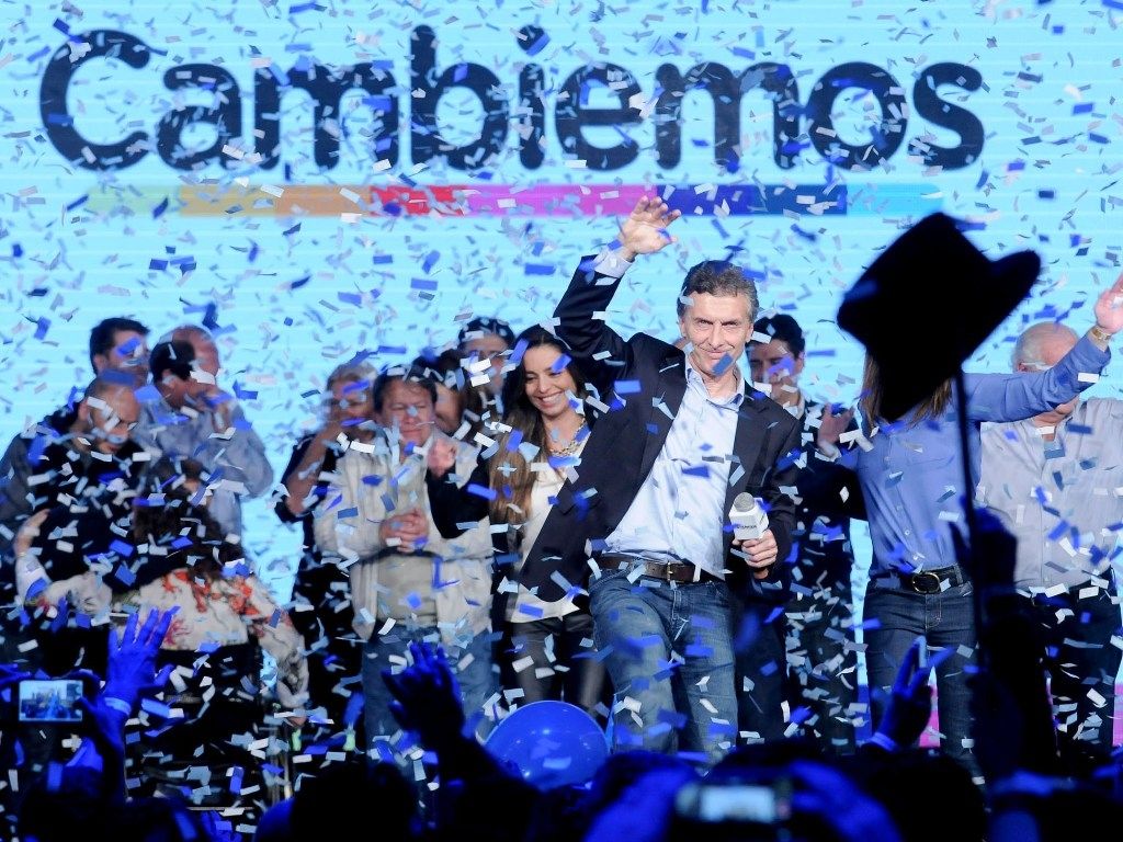 Macri festeja su candidatura