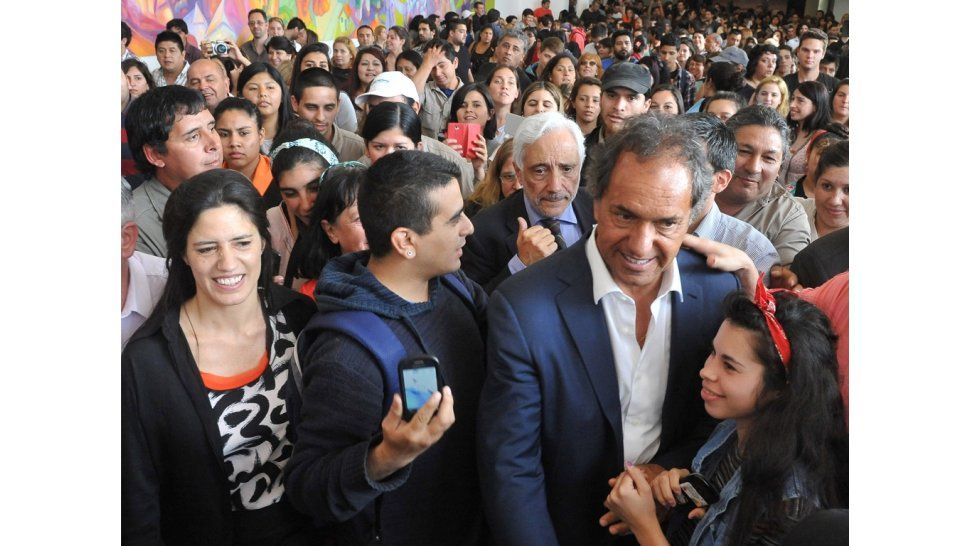 Recorrida de Daniel Scioli