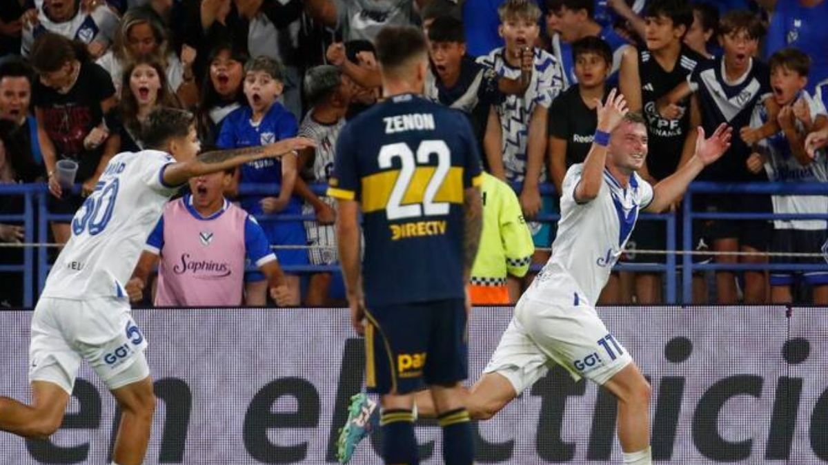 Vélez le ganó a Boca por 2 a 1 en el José Amalfitani