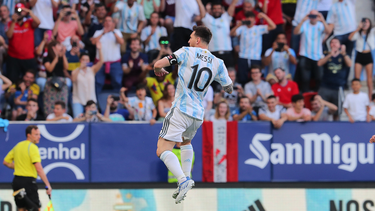 Lionel Messi, figura en la goleada ante Estonia