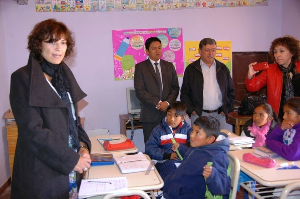 Visita a escuelas del norte