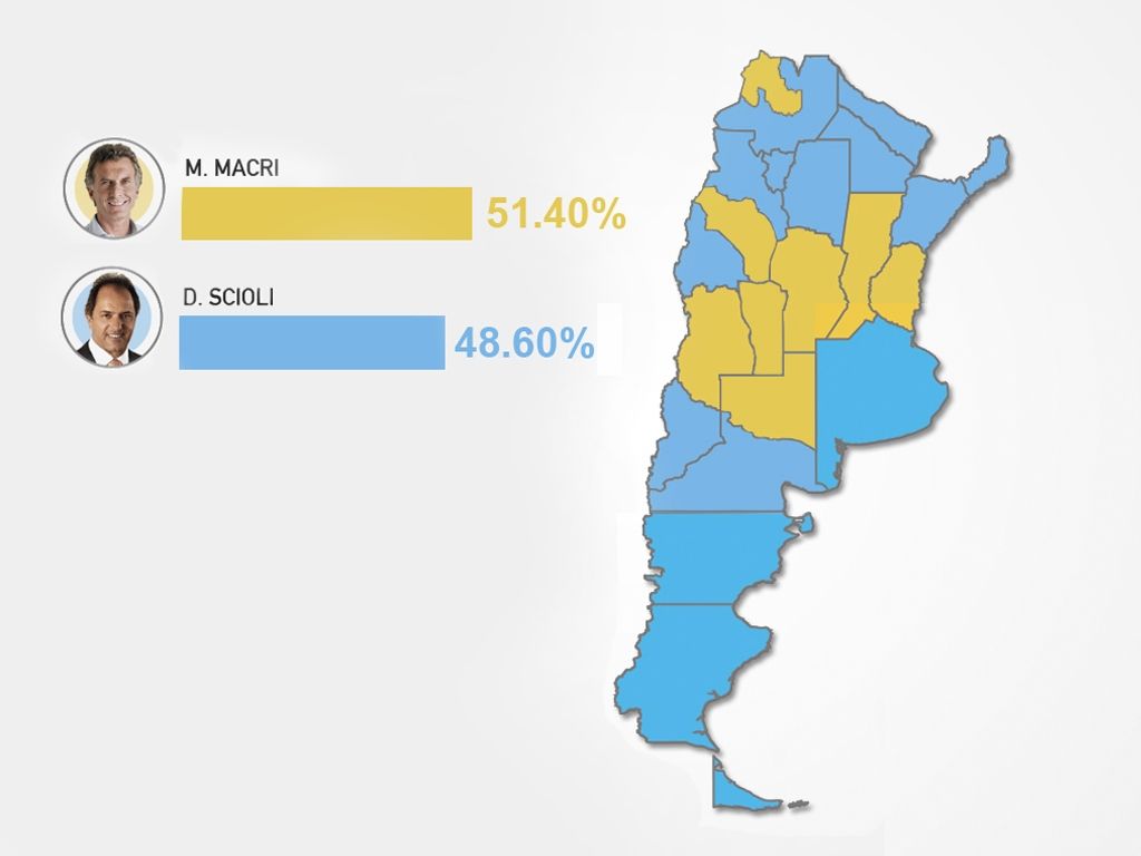 Mapa del Balotaje 2015