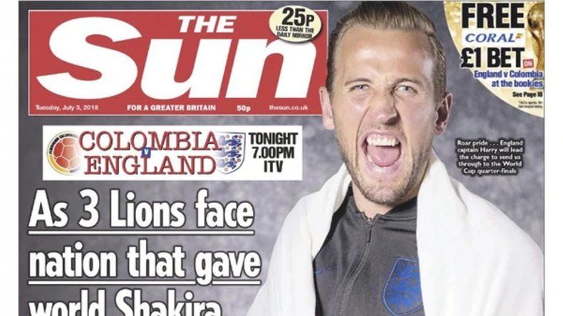 Escandalosa tapa de un diario inglés generó indignación en Colombia antes del partido