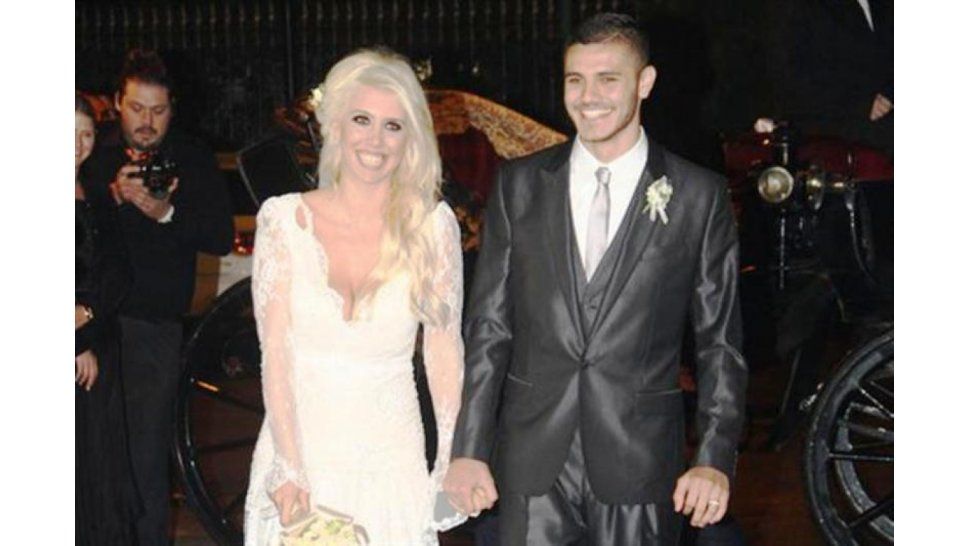 Se casaron Icardi y Wanda