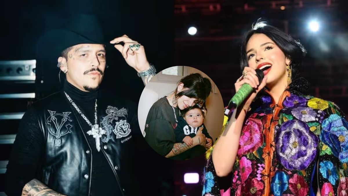 Christian Nodal se mostró con Ángela Aguilar, su nueva novia.