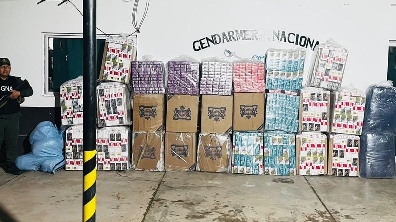 Decomisaron más de 17 mil atados de cigarrillos y 400 kilos de hojas de coca en Salta y Jujuy