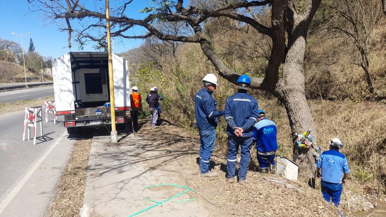 Trabajos sobre el acueducto de agua potable