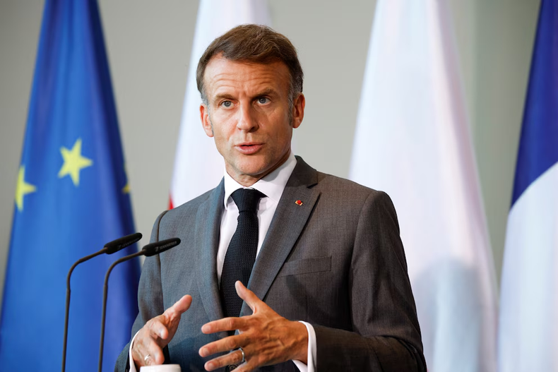 El presidente francés, Emmanuel Macron (REUTERS/Axel Schmidt)