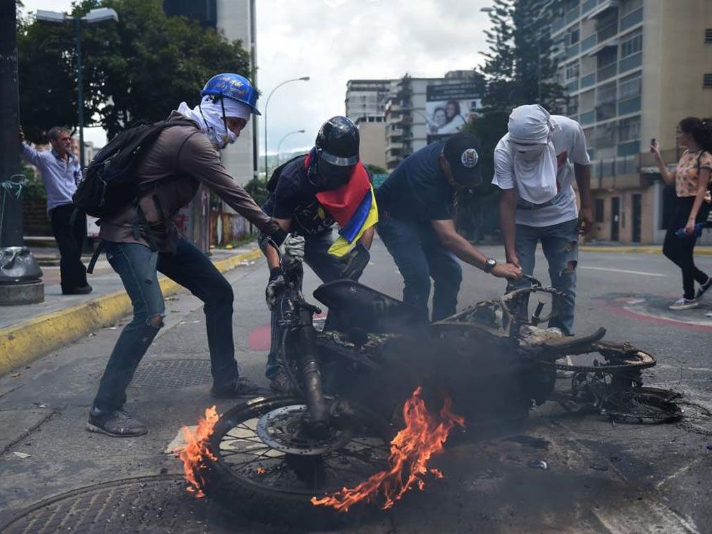 Día de furia en Venezuela