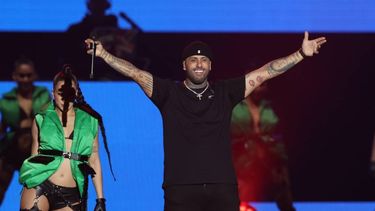 Nicky Jam y Edén Muñoz, compositores del año en los Premios SESAC Latina.&nbsp;