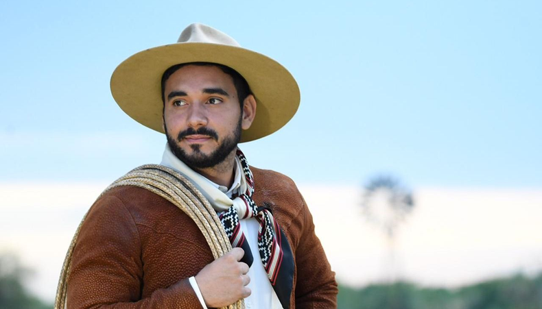 Lázaro Caballero en el Carnaval de Los Tekis 2023.