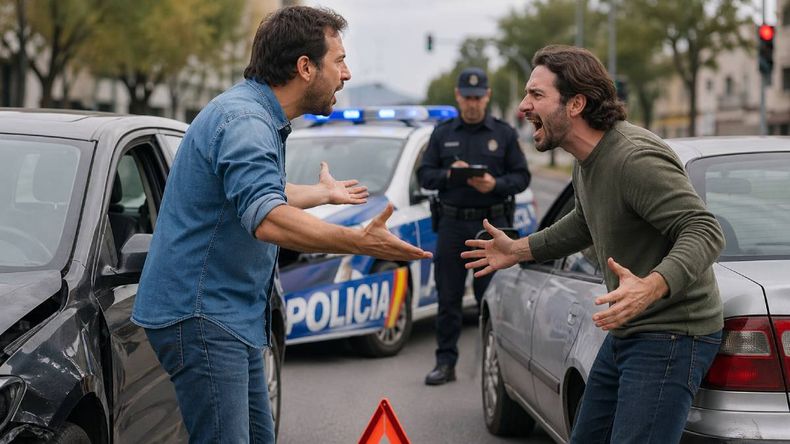 Imagen creada con inteligencia artificial. Crece la violencia en accidentes de tránsito en Jujuy.