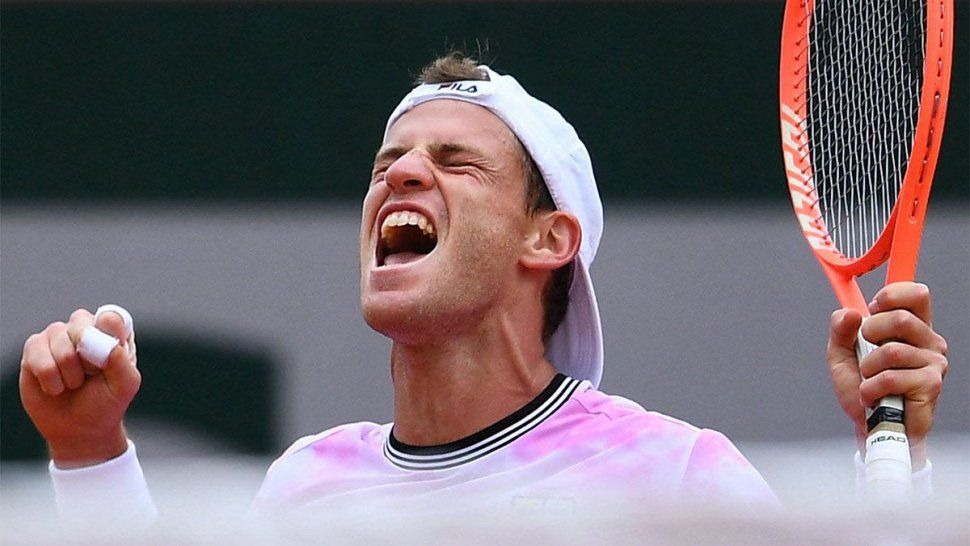 Schwartzman, en un partido caótico