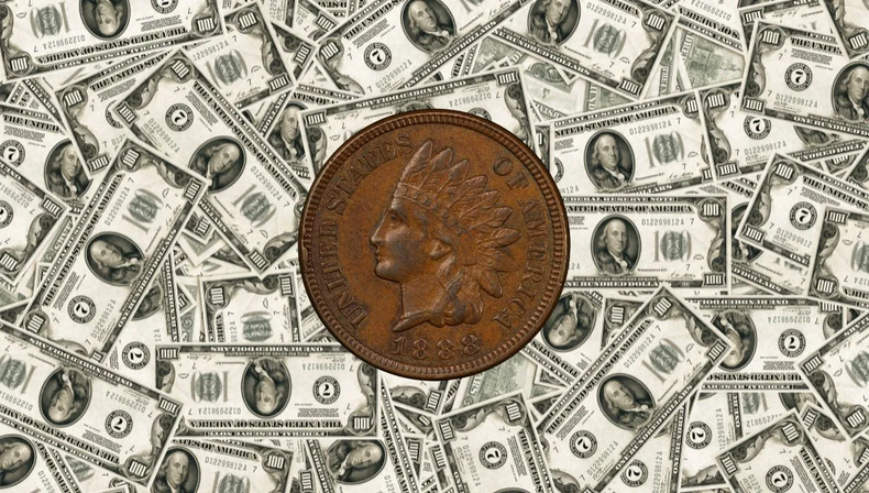 Moneda céntimo de Cabeza de Indio