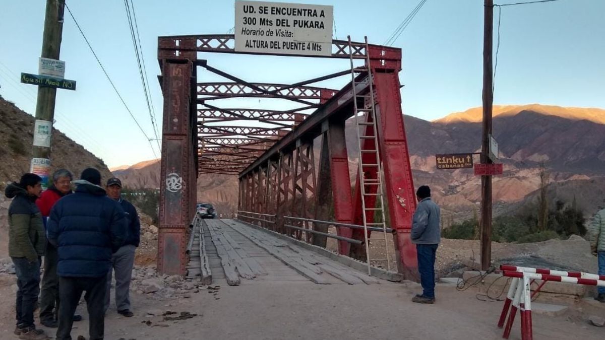 Tilcara: restauran el puente del Pucará