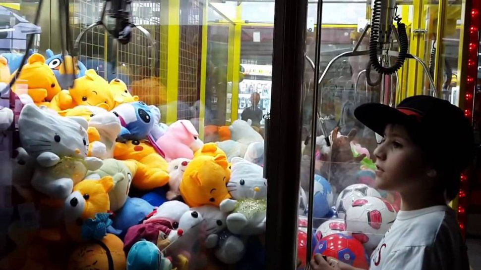 Peluches en las máquinas