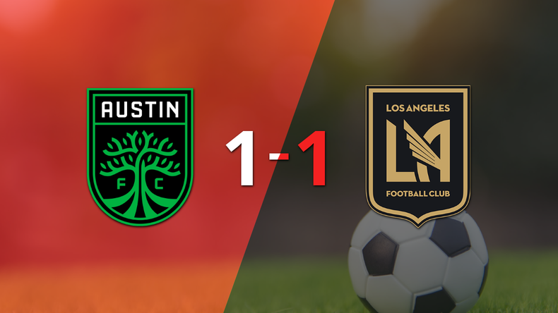 Los Angeles FC logró sacar el empate a 1 gol en casa de Austin FC