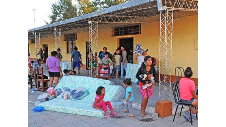Evacuados en Santiago del Estero