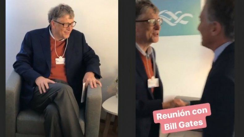 Macri se reunió con Merkel y almorzó con Bill Gates