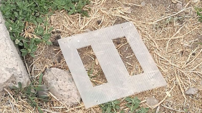 Vandalismo en el Parque Belgrano.