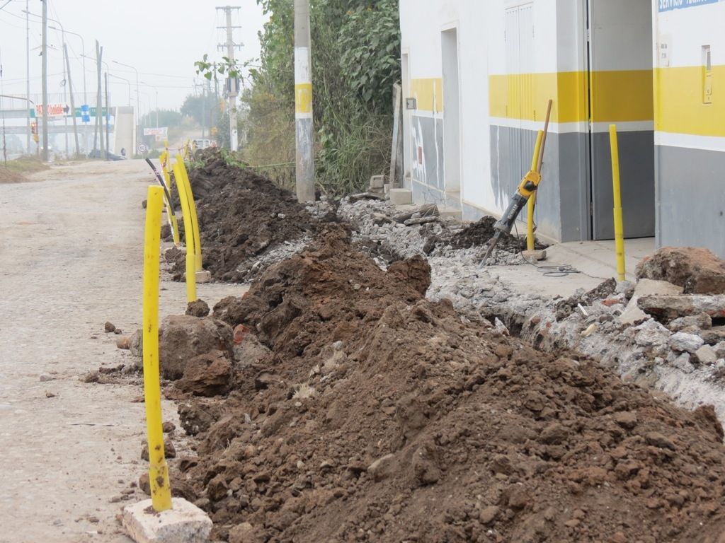 Obras de gas natural
