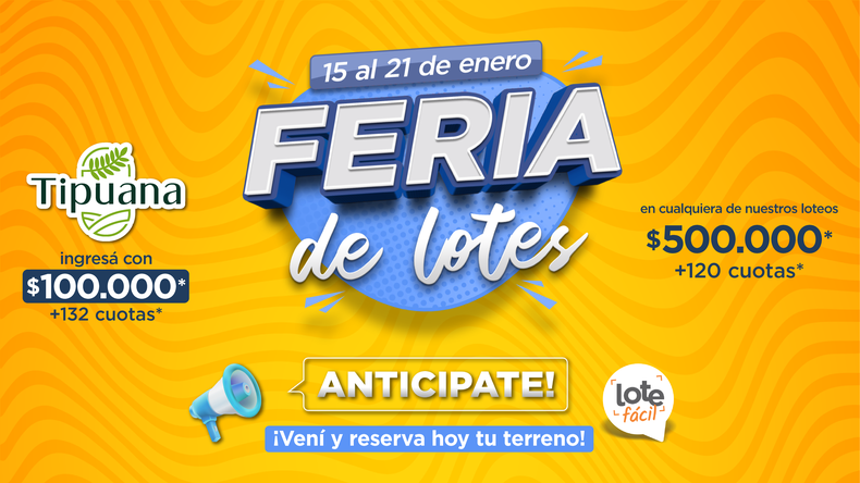 Feria de lotes en Agostini 