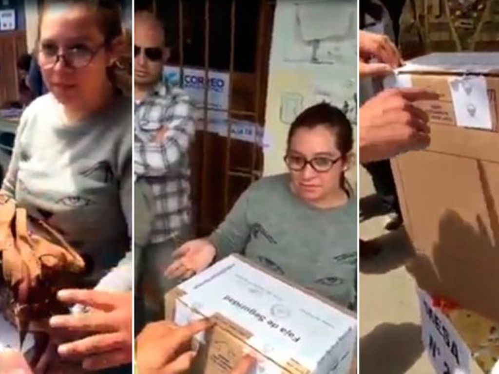 La presidenta de mesa que fue al baño