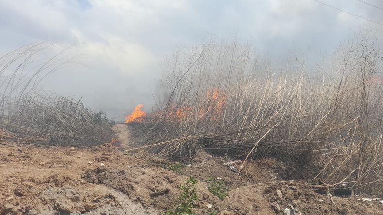 Incendio barrio norte