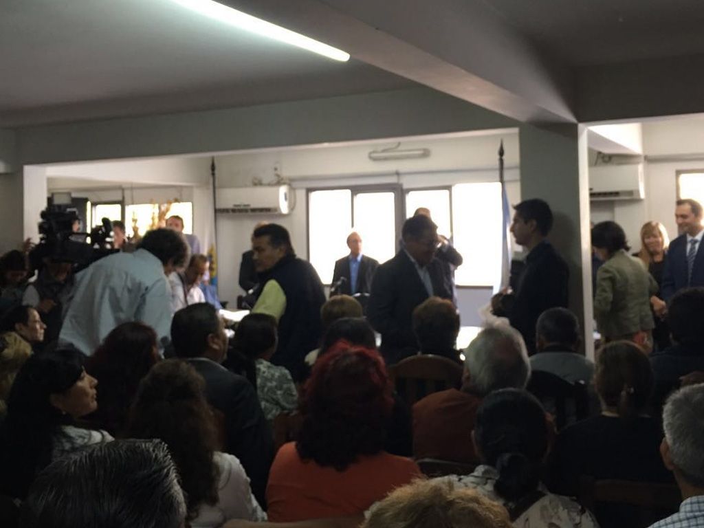 Acto de entrega en la sede del PJ