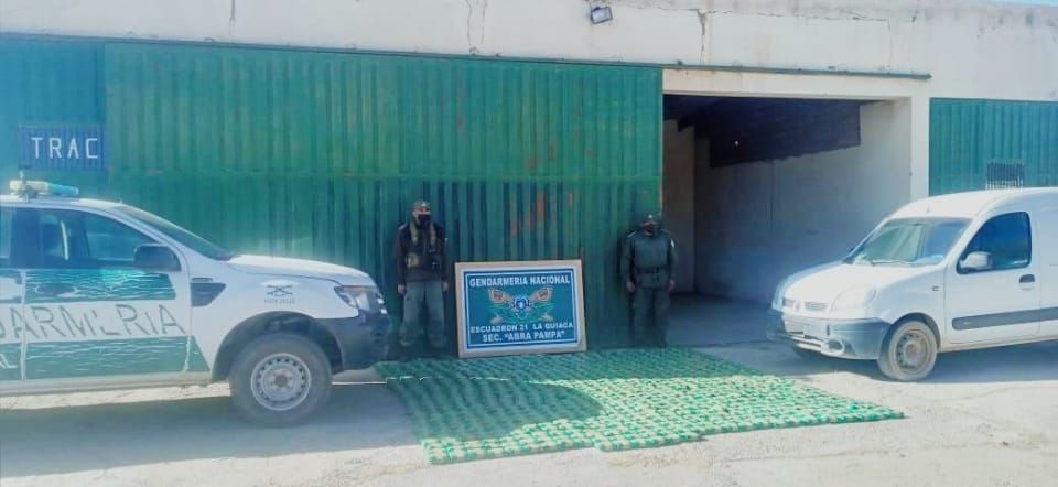 Coca secuestrada en La Quiaca.