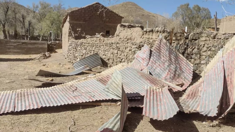 Cochinoca: El viento voló el techo de una iglesia histórica