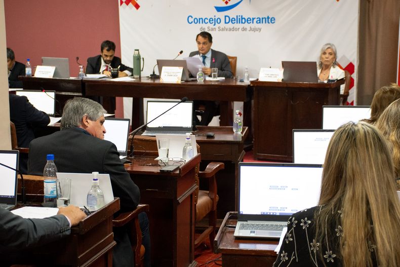 Sesión en el Concejo Deliberante.