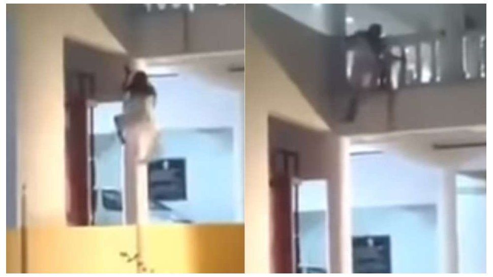 El video de una mujer que trepa las paredes genera terror en las redes