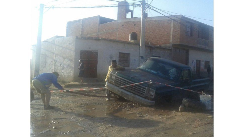 camioneta accidentada