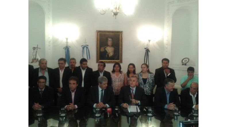 Gerardo Morales en conferencia de prensa