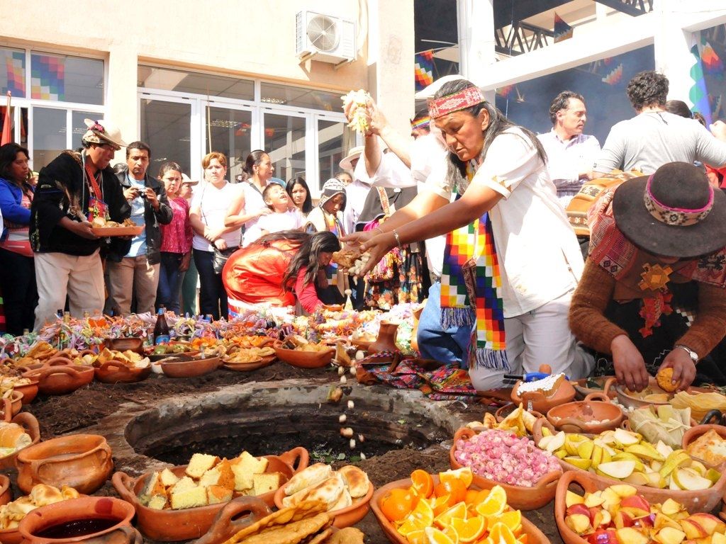 Ceremonia en la Túpac