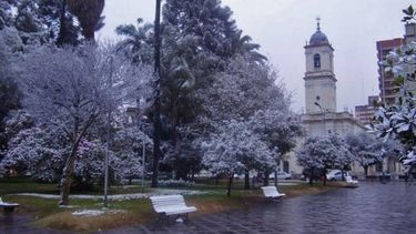 ¿Cuándo fue la última vez que nevó en el centro de San Salvador de Jujuy?