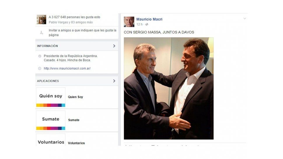 Posteo de Mauricio Macri
