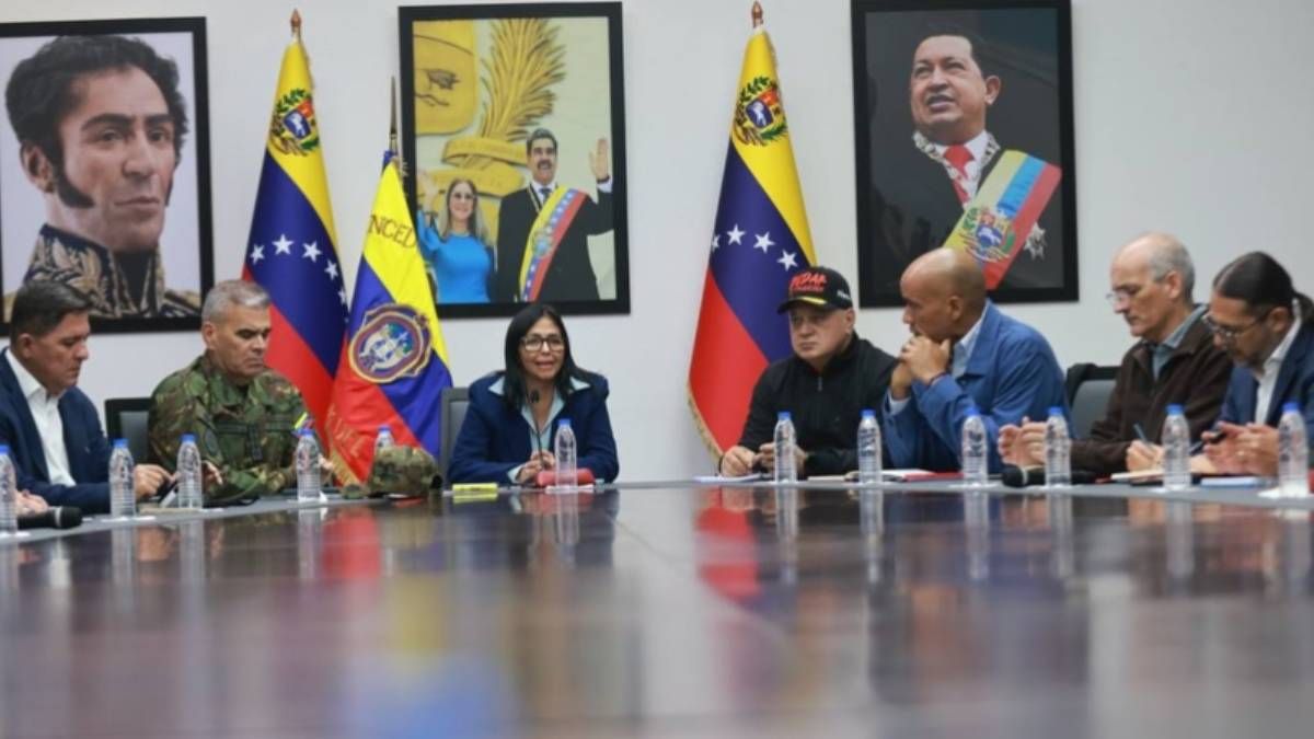 delcy rodriguez encabezo su primera reunion de gabinete y no pidio la liberacion de nicolas maduro